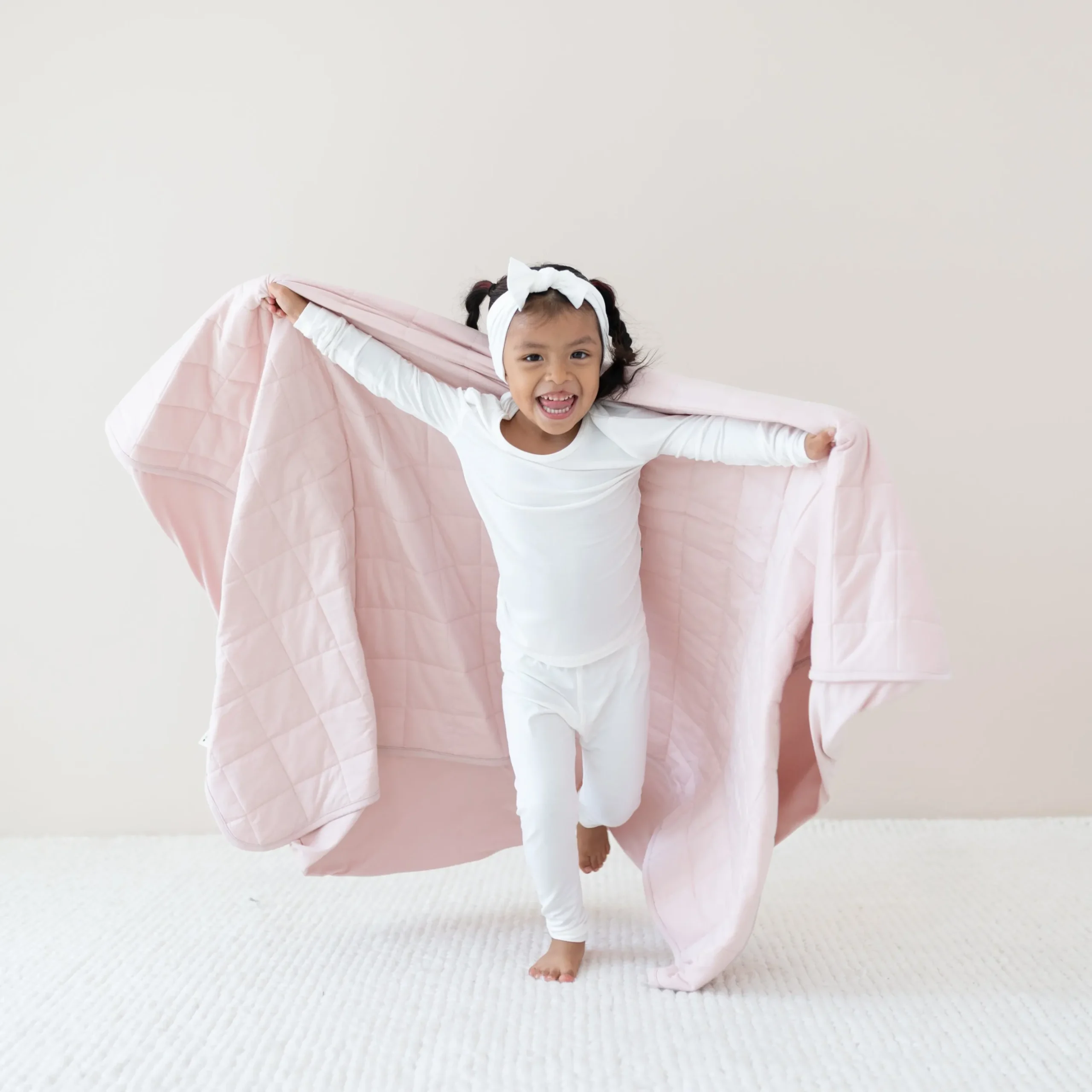 Youth Blanket in Blush 1.0