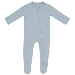 Zippered Footie in Fog