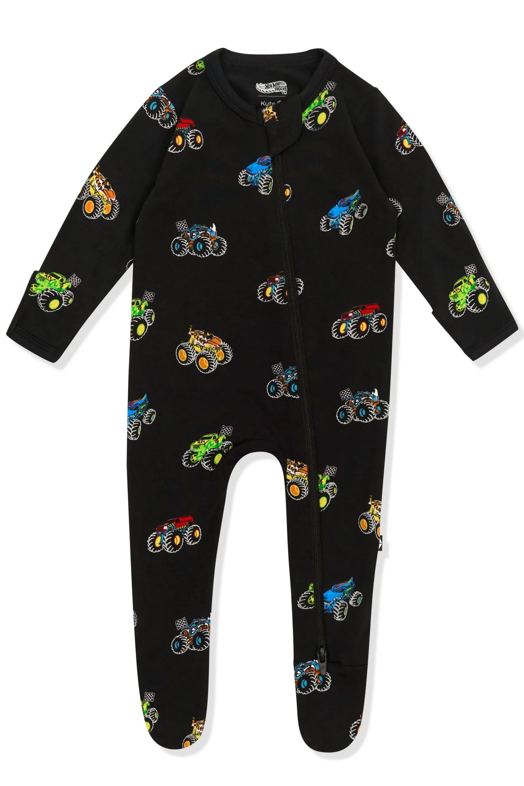 Zippered Footie in Monster Truck
