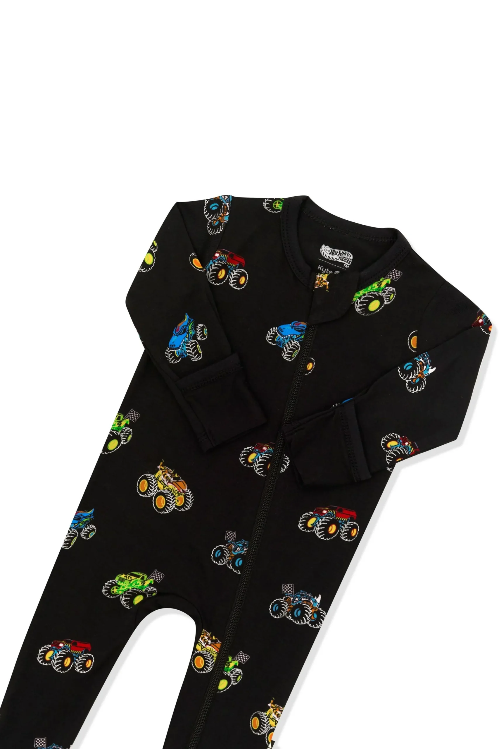 Zippered Footie in Monster Truck