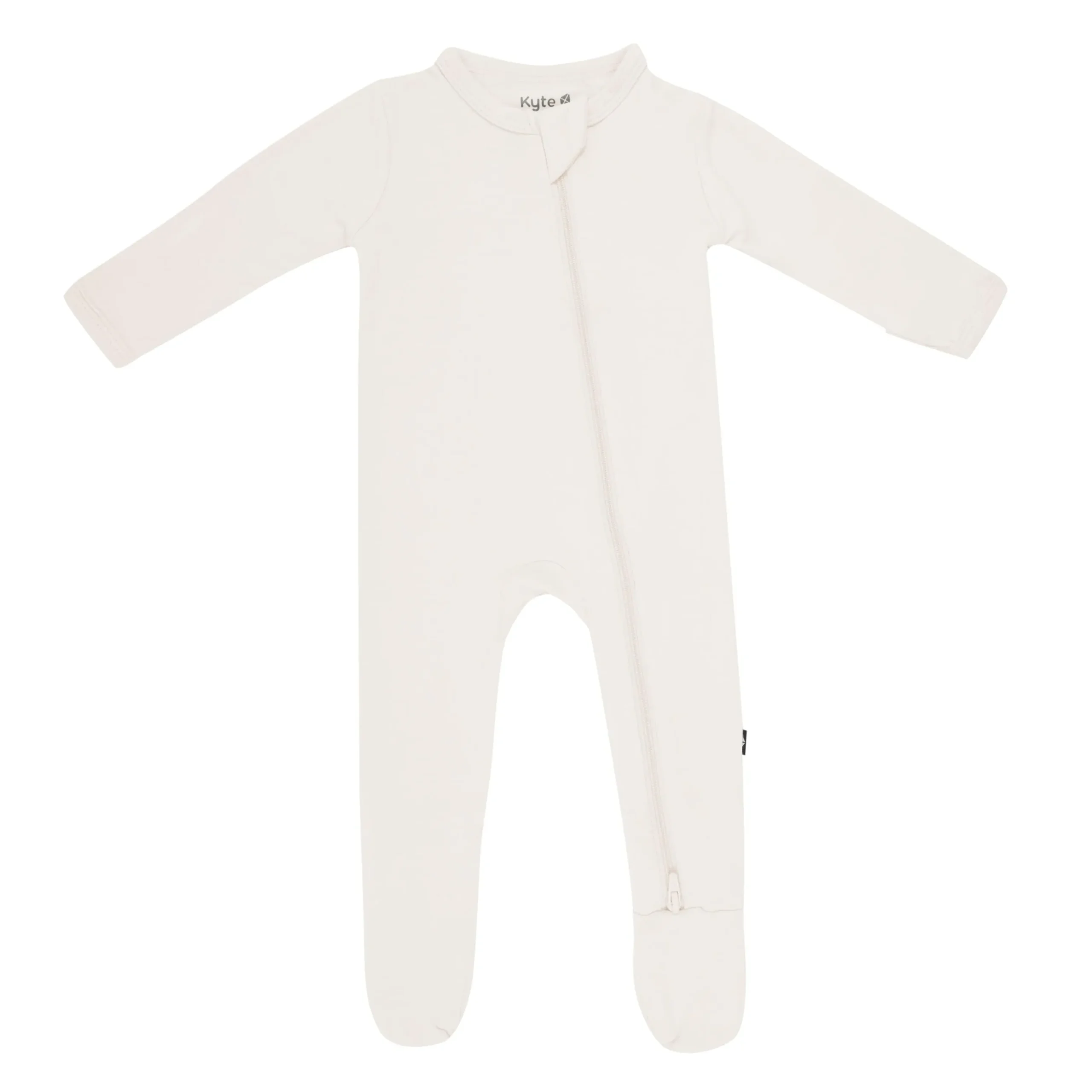 Zippered Footie in Oat