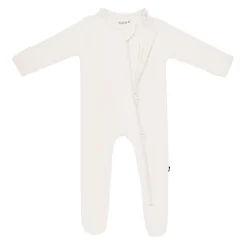 Zippered Footie in Oat