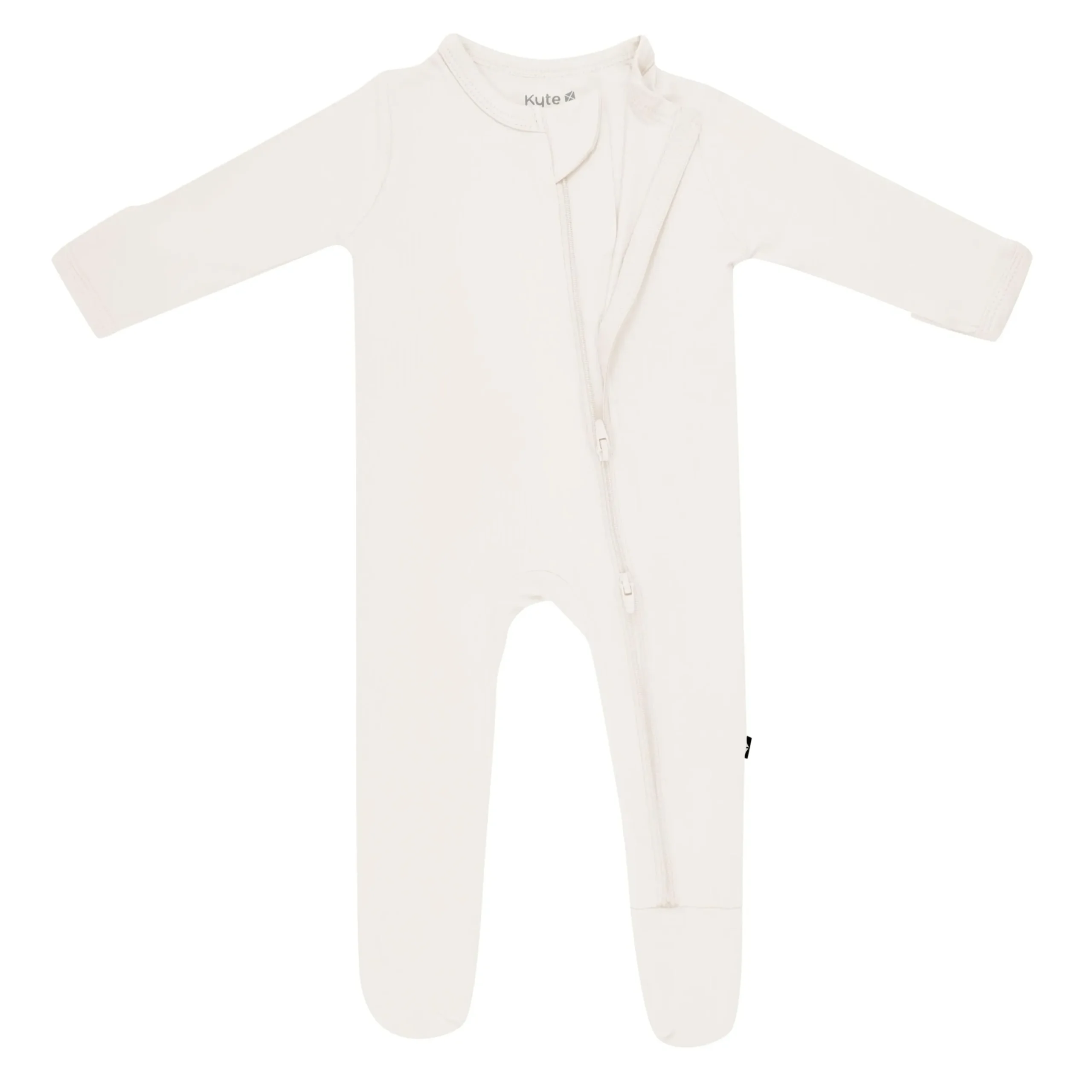 Zippered Footie in Oat