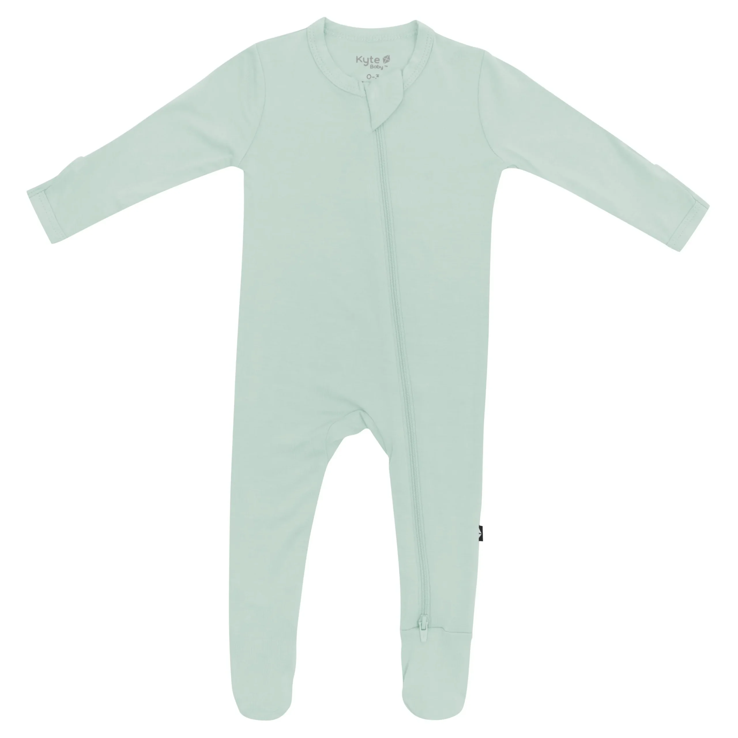 Zippered Footie in Sage