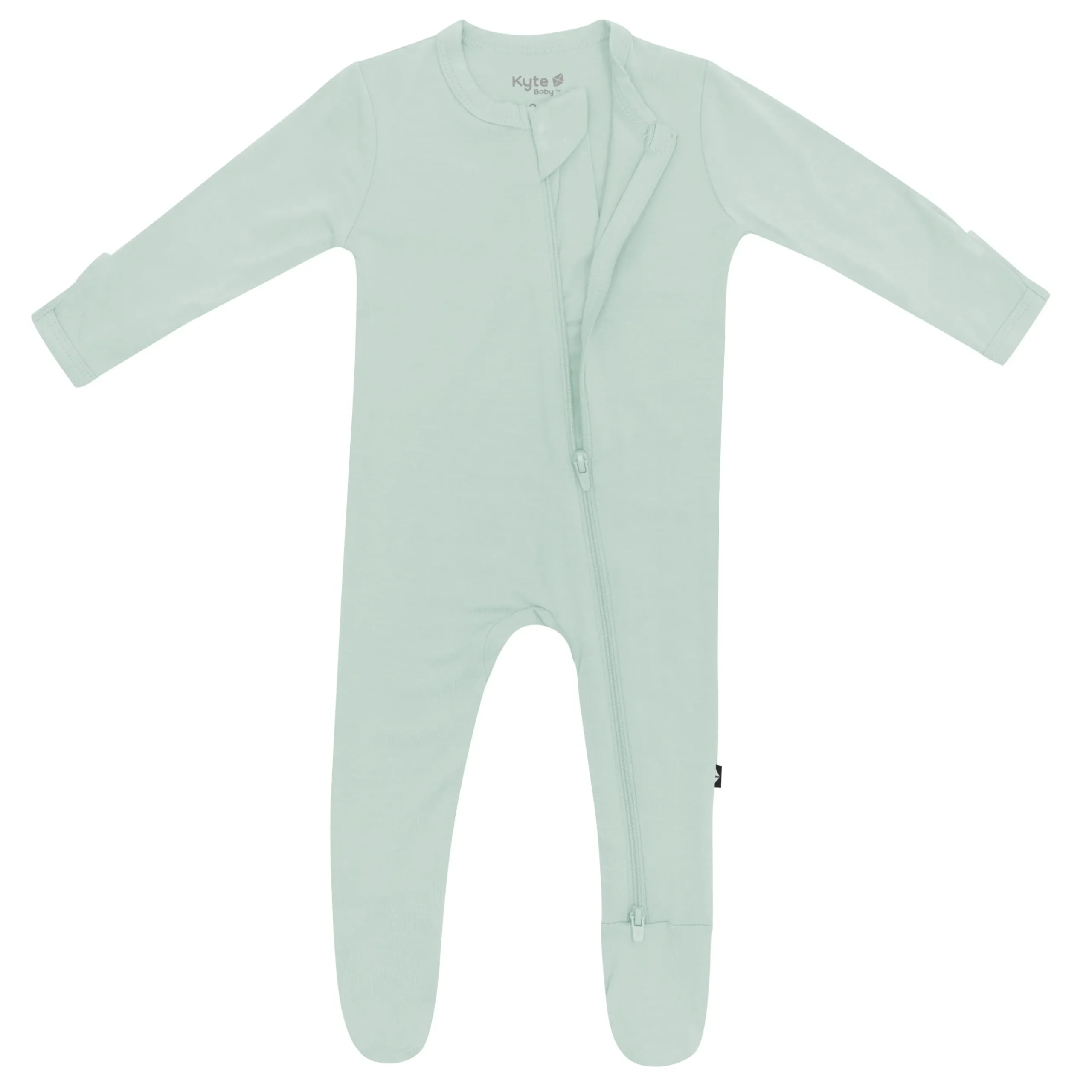 Zippered Footie in Sage