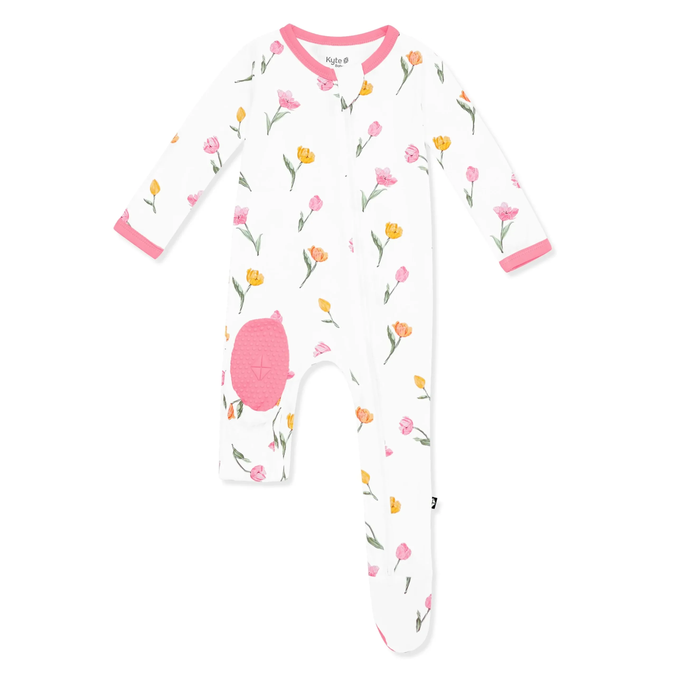 Zippered Footie in Tulip