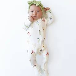 Zippered Footie in Wildflower