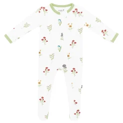 Zippered Footie in Wildflower