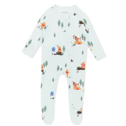 Zippered Footie in Winnie the Pooh Hundred Acre Wood