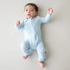 Zippered Romper in Breeze