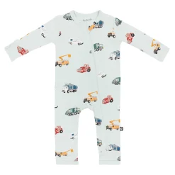 Zippered Romper in City Vehicles