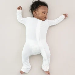 Zippered Romper in Cloud