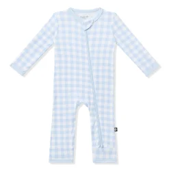Zippered Romper in Gingham Breeze