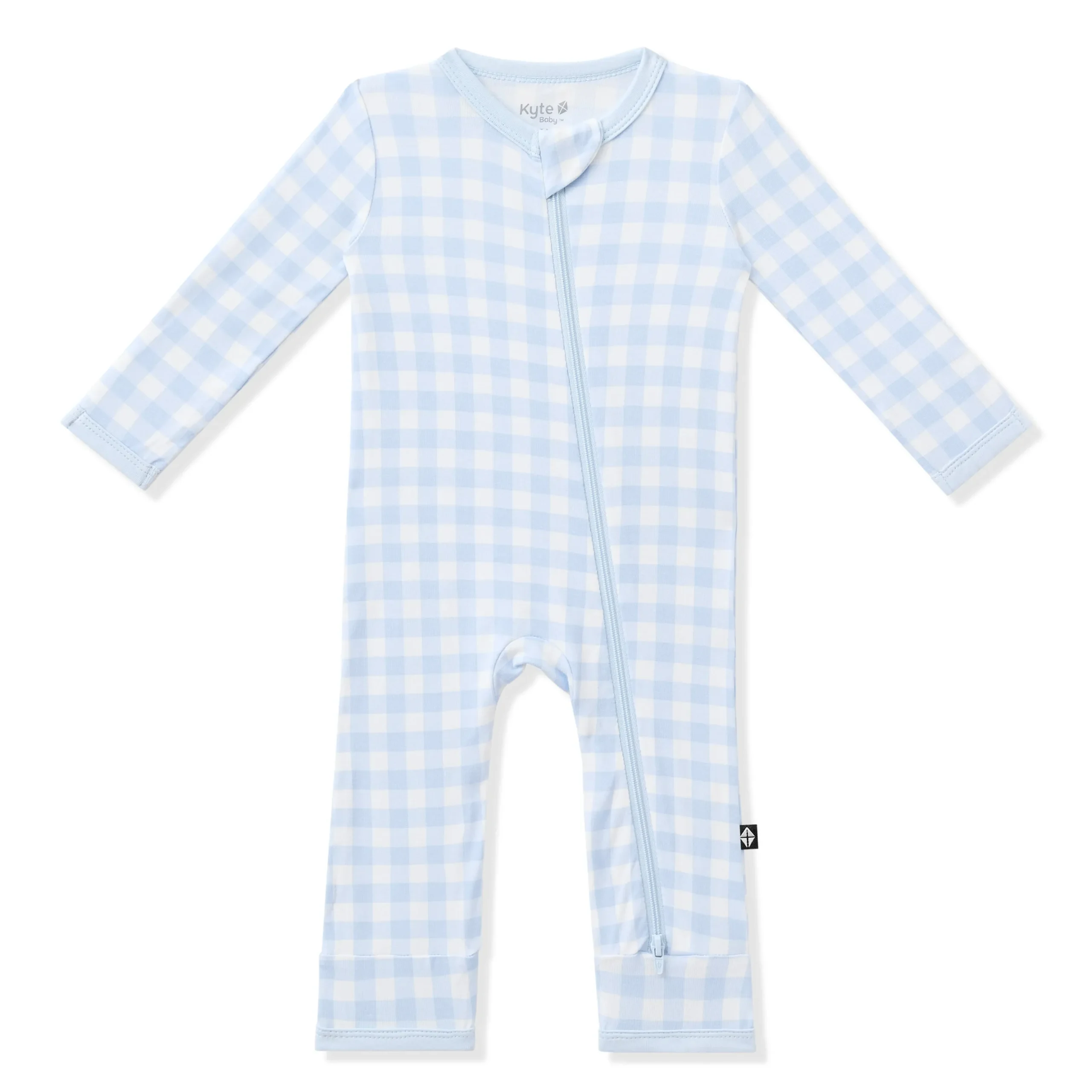 Zippered Romper in Gingham Breeze