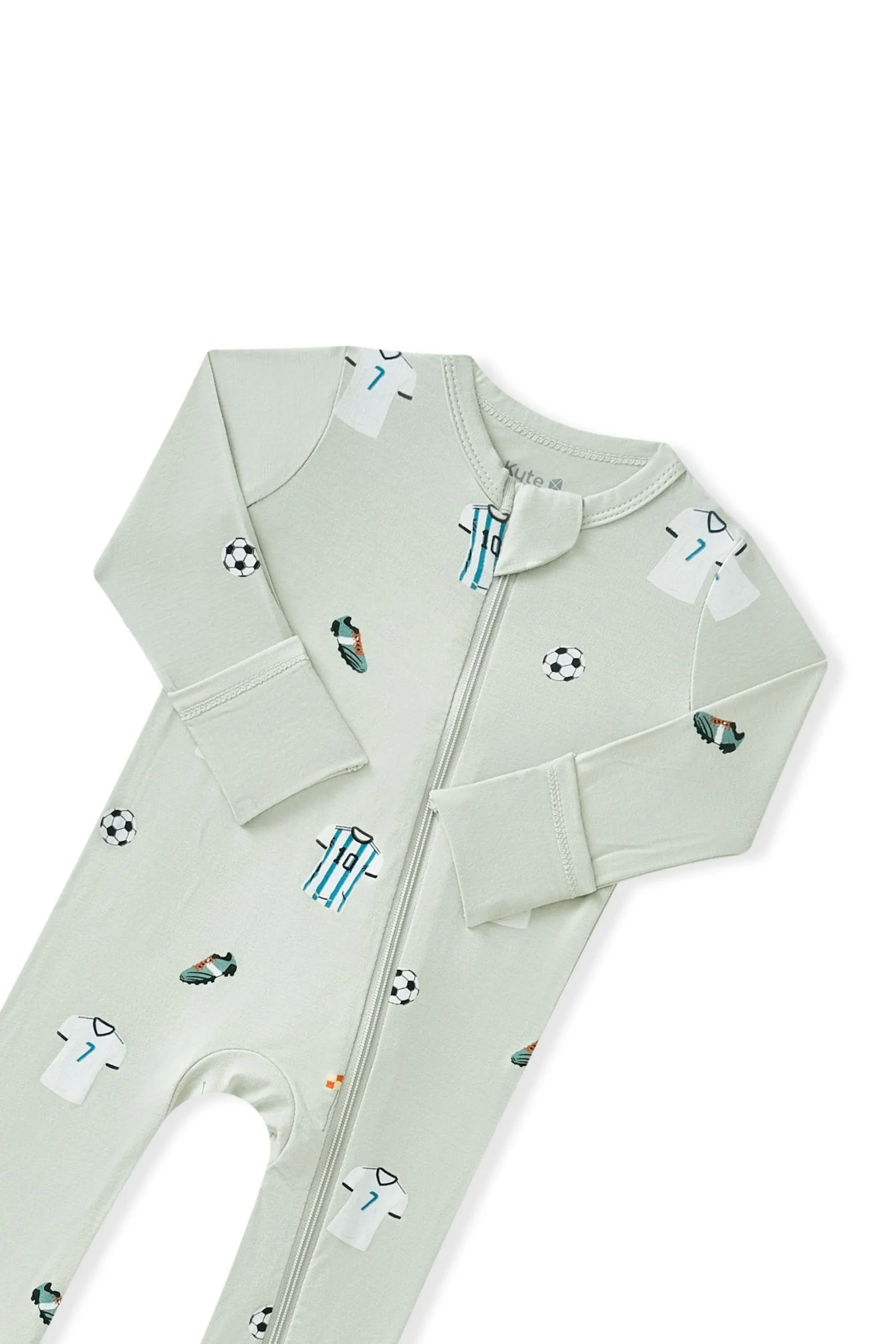Zippered Romper in Soccer