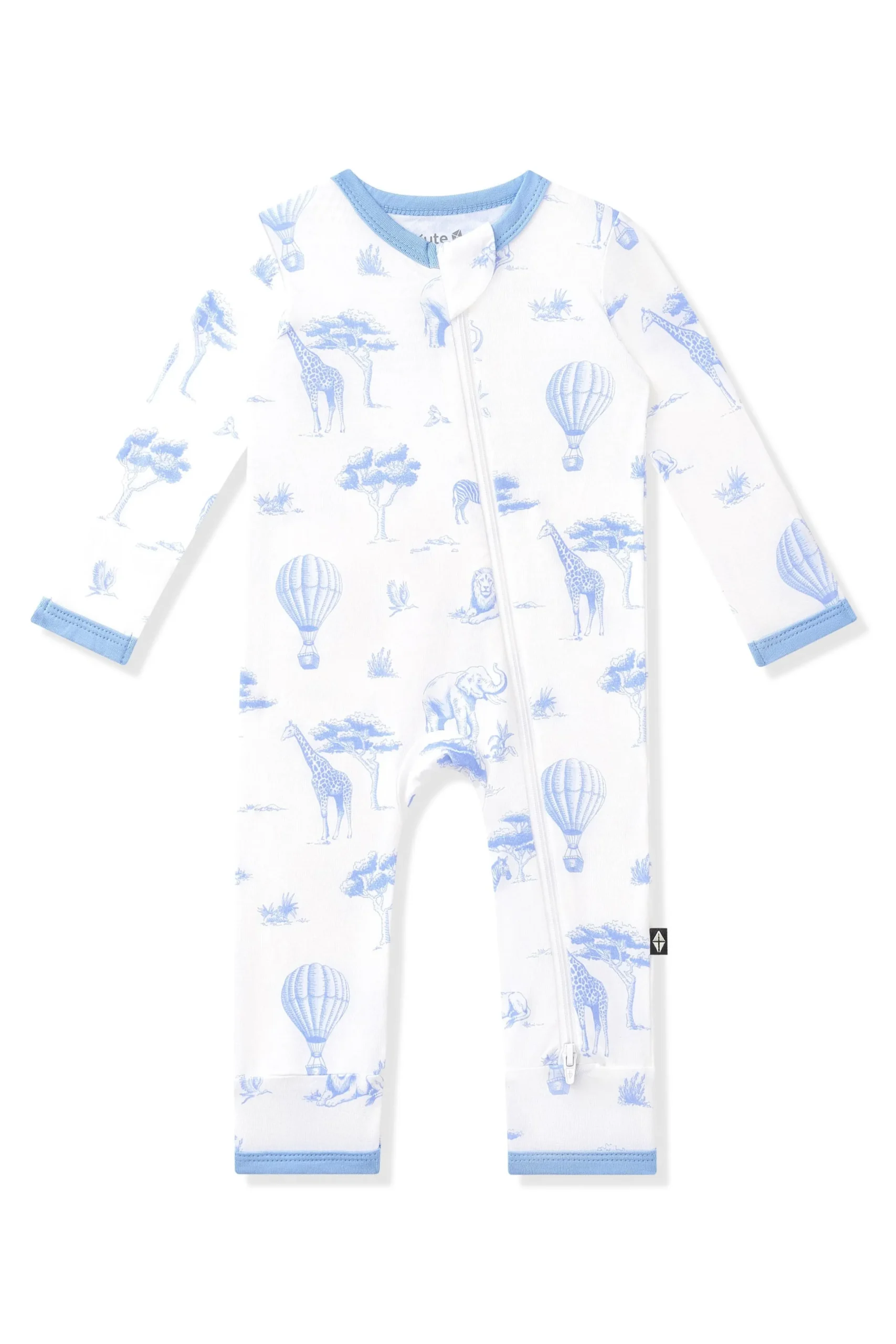 Zippered Romper in Toile Safari