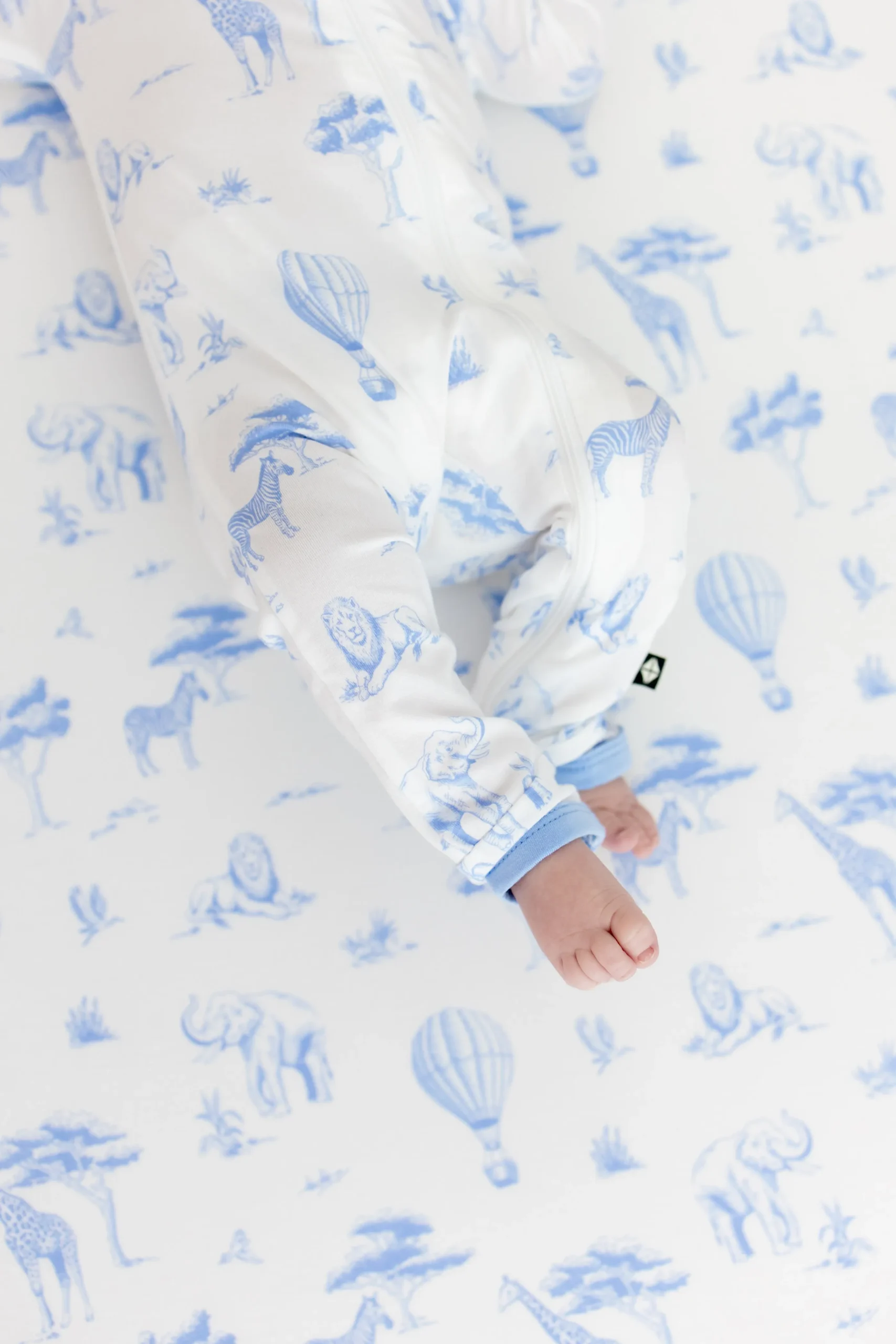 Zippered Romper in Toile Safari