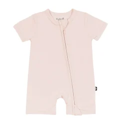 Zippered Shortall Romper in Blush